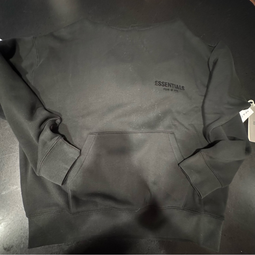 Fear of God ESSENTIALS Hoodie – Black – Size S –‎ BRAND NEW